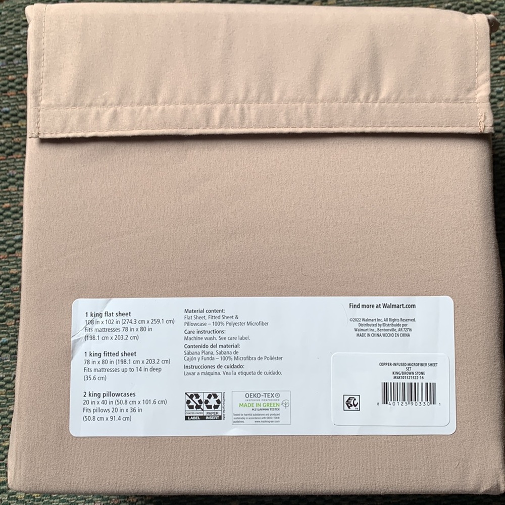 NWT Mainstays Sheet Set (BRAND NEW) - Picture 2 of 2